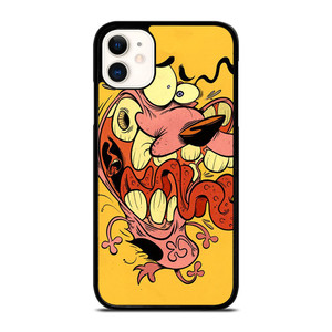 COURAGE THE COWARDY DOG CARTOON iPhone 11 Case Cover COURAGE THE COWARDY DOG CARTOON iPhone 11 Case Cover