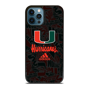 MIAMI HURRICANES UM ADIDAS iPhone 12 Pro Max Case Cover