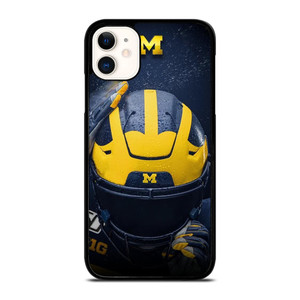 MICHIGAN WOLVERINES HELMET COLLEGE FOOTBALL TEAM iPhone 11 Case Cover