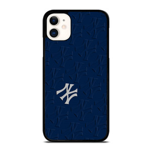 NEW YORK YANKEES ICON LOGO BASEBALL BLUE iPhone 11 Case Cover