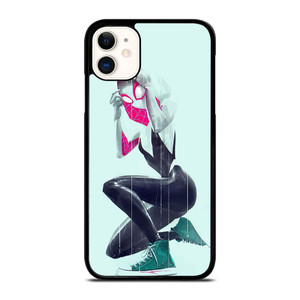 SPIDER VERSE SPIDER GWEN SPIDER WOMAN iPhone 11 Case Cover