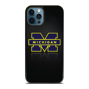 MICHIGAN WOLVERINES METAL LOGO iPhone 12 Pro Max Case Cover MICHIGAN WOLVERINES METAL LOGO iPhone 12 Pro Max Case Cover