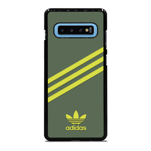 ADIDAS ORIGINALS STRIPES GREEN YELLOW Samsung Galaxy S10 Plus Case Cover ADIDAS ORIGINALS STRIPES GREEN YELLOW Samsung Galaxy S10 Plus Case Cover