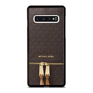 MICHAEL KORS MK LOGO BACKPACK BROWN BAG Samsung Galaxy S10 Case Cover