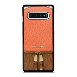 MICHAEL KORS MK LOGO BACKPACK ORANGE BAG Samsung Galaxy S10 Case Cover
