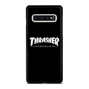THRASHER SKATEBOARD MAGAZINE BLACK Samsung Galaxy S10 Case Cover