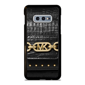 MICHAEL KORS MK LOGO BLACK LEATHER HAND BAG Samsung Galaxy S10e Case Cover