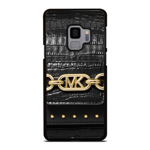 MICHAEL KORS MK LOGO BLACK LEATHER HAND BAG Samsung Galaxy S9 Case Cover MICHAEL KORS MK LOGO BLACK LEATHER HAND BAG Samsung Galaxy S9 Case Cover