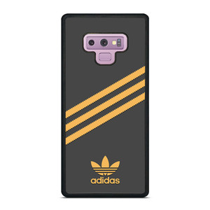 ADIDAS ORIGINALS STRIPES BLACK ORANGE Samsung Galaxy Note 9 Case Cover