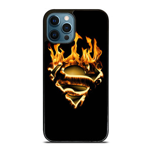SUPERMAN LOGO FIRE iPhone 12 Pro Max Case Cover