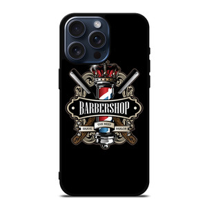BARBERSHOP POLE HAIR CUT LOGO iPhone 15 Pro Max Case Cover