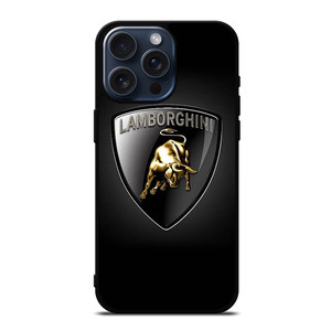 BLACK LAMBORGHINI LOGO iPhone 15 Pro Max Case Cover BLACK LAMBORGHINI LOGO iPhone 15 Pro Max Case Cover