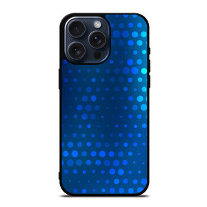 BLUE GRADIENT HALFTONE PATTERN iPhone 15 Pro Max Case Cover