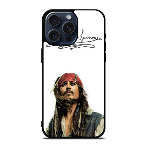 CAPTAIN JACK SPARROW PIRATES OF THE CARIBBEAN iPhone 15 Pro Max Case Cover