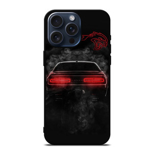 CHALLENGER HELLCAT BLACK DODGE SRT iPhone 15 Pro Max Case Cover CHALLENGER HELLCAT BLACK DODGE SRT iPhone 15 Pro Max Case Cover