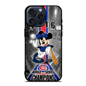 CHICAGO CUBS MICKEY MOUSE iPhone 15 Pro Max Case Cover