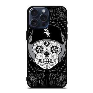 CHICAGO WHITE SOX LOGO SKULL ART iPhone 15 Pro Max Case Cover