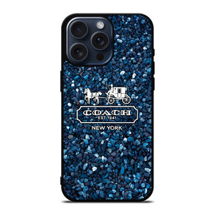 COACH NEW YORK BLUE STONE iPhone 15 Pro Max Case Cover