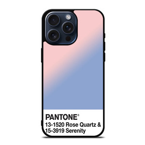 COLOR PANTONE ROSE QUARTZ AND SERENITY iPhone 15 Pro Max Case Cover