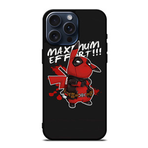 DEADPOOL POKEMON PIKACHU ART iPhone 15 Pro Max Case Cover