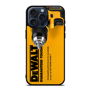 DEWALT GUARANTEED TOUGH LOGO iPhone 15 Pro Max Case Cover