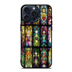 DISNEY PRINCESS STAINED GLASS iPhone 15 Pro Max Case Cover