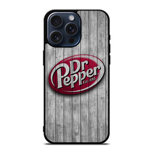 DR PEPPER WOODEN LOGO iPhone 15 Pro Max Case Cover