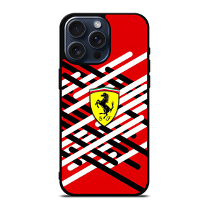 FERRARI RED LOGO NEW iPhone 15 Pro Max Case Cover FERRARI RED LOGO NEW iPhone 15 Pro Max Case Cover