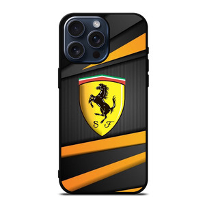 FERRARI SPORT CAR EMBLEM iPhone 15 Pro Max Case Cover
