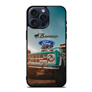 FORD BRONCO RETRO CAR LOGO iPhone 15 Pro Max Case Cover