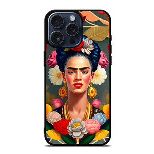 FRIDA KAHLO PAINTING FACE iPhone 15 Pro Max Case Cover