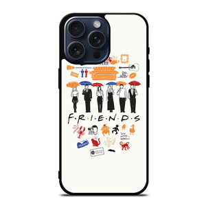 FRIENDS TV SHOW CLIP ART iPhone 15 Pro Max Case Cover