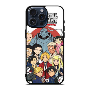 FULLMETAL ALCHEMIST BROTHERHOOD CHARACTER iPhone 15 Pro Max Case Cover