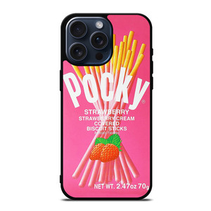 GLICO POCKY STRAWBERRY iPhone 15 Pro Max Case Cover