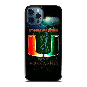 UM MIAMI HURRICANES NFL iPhone 12 Pro Max Case Cover