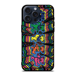 GRATEFUL DEAD SMILE DANCING BEARS iPhone 15 Pro Max Case Cover