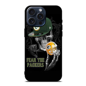 GREEN BAY PACKERS SKULL iPhone 15 Pro Max Case Cover