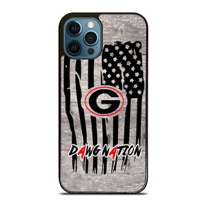 UNIVERSITY OF GEORGIA BULLDOGSWOODEN LOGO iPhone 12 Pro Max Case Cover