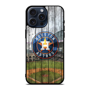 HOUSTON ASTROS WOODEN LOGO iPhone 15 Pro Max Case Cover