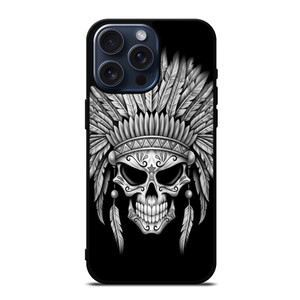 INDIAN FEATHER SKULL iPhone 15 Pro Max Case Cover INDIAN FEATHER SKULL iPhone 15 Pro Max Case Cover