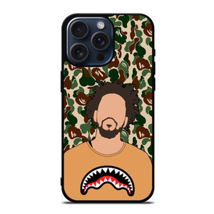 J COLE BAPE PAINT iPhone 15 Pro Max Case Cover