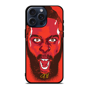 JAMES HARDEN HOUSTON ROCKET FACE iPhone 15 Pro Max Case Cover