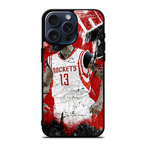 JAMES HARDEN ROCKETS ART iPhone 15 Pro Max Case Cover