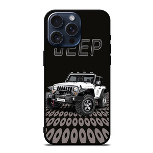 JEEP WHITE CAR iPhone 15 Pro Max Case Cover JEEP WHITE CAR iPhone 15 Pro Max Case Cover