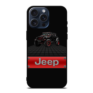 JEEP WRANGLER BLACK LOGO iPhone 15 Pro Max Case Cover JEEP WRANGLER BLACK LOGO iPhone 15 Pro Max Case Cover