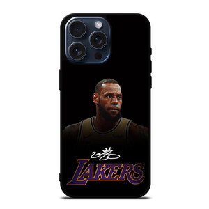 LEBRON JAMES LA LAKERS AUTOGRAPH iPhone 15 Pro Max Case Cover