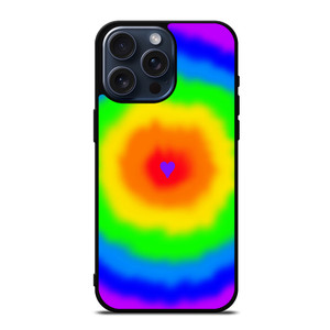 LOVE RAINBOW TIE DYE PATTERN iPhone 15 Pro Max Case Cover