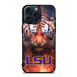 LSU TIGERS LOGO LOUISIANA STATE UNIVERSITY ICON iPhone 15 Pro Max Case Cover