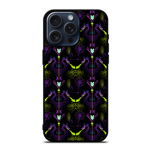 MALEFICENT PATTERN iPhone 15 Pro Max Case Cover MALEFICENT PATTERN iPhone 15 Pro Max Case Cover