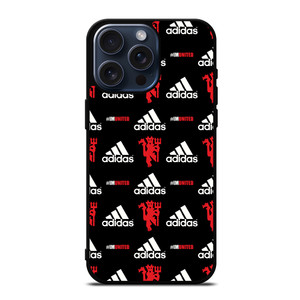 MANCHESTER UNITED ADIDAS PATTERN iPhone 15 Pro Max Case Cover